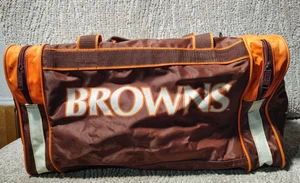 Vintage 80s ADS Sports NFL Cleveland Browns Football 18 inch Duffle Gym Bag - Picture 1 of 11