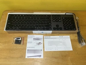 Yivandi Aluminum Keyboard for Mac OS, Numeric Keypad, KB-027 Silver/Black - Picture 1 of 9