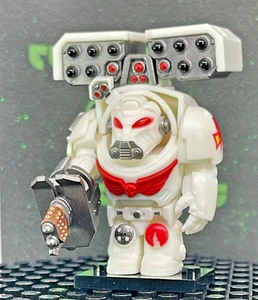 MiniFig LEGO WARHAMMER 40K WHITE CICATRICI ARTIGLIERIA SPACE MARINE personalizzato stampato PAD - Foto 1 di 14