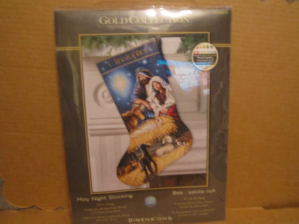 Dimensions Needlecrafts Counted Cross Stitch Holy Night Stocking 435159