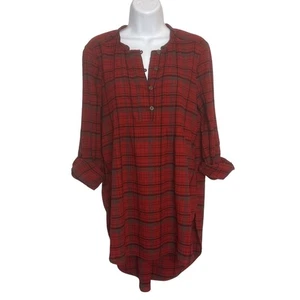 Anthropologie Holding Horses Halfpenny Small Tunika Top Urlaub Schottenkaro kariert - Bild 1 von 7