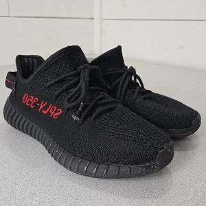 Adidas Yeezy Boost 350 V2 Low Bred Size 8.5 Black Red - Picture 1 of 22