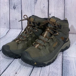 Keen Herren Targhee III Wasserdicht Mittelweit Stiefel Braun Grün 11,5 Wandern Arbeitskleidung - Bild 1 von 8