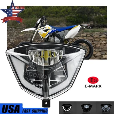 适用于 HUSABERG FE 450 570 390 350 501 TE 200 400 450 LED 车头灯带 DRL 高/低 — 第 1/4 张图片