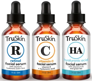 Truskin Gesichtsserum Trio - Hyaluronsäure, Vitamin C & Retinol Serum, Anti Aging  - Bild 1 von 12