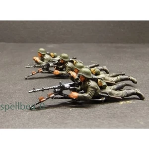 1/72 WWII German Army Machine Gun With Crew 1939-1942 MG34 Plastic Green Model  - Picture 1 of 2