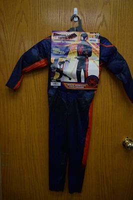 Disfraz Mono Spider-Man A Través de Spider-Verse, Niño Acolchado, Talla S (4-7), Nuevo Foto 1 de 4