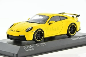PORSCHE 911 (992) GT3 racing yellow 2020 1/43 MINICHAMPS 413069207 - Picture 1 of 5
