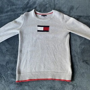 Tommy Hilfiger Vintage Youth Long Sleeve Crew Neck Sweater Large - Picture 1 of 13