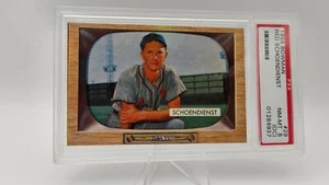 1955 Bowman #29 Red Schoendienst PSA 8 (OC) St. Louis Cardinals - Bild 1 von 2