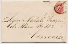 ÖSTERREICH 1866 5kr, klein Wz! Brief (Inhalt) TRIEST (Kü) nach VENEZIA.