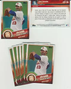 Jon Hamm rookie card RC, 2015 Topps First Pitch #18, St. Louis Cardinals, Mad Me - Foto 1 di 1