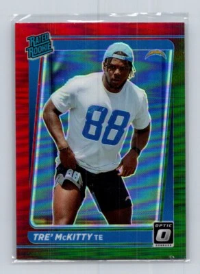 2021 Donruss #P-304 Red Green Tre' McKitty RC Los Angeles Chargers - Image 1 of 2