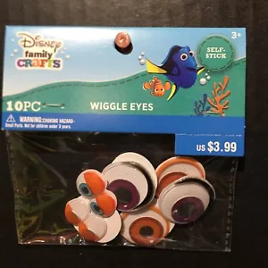 Disney Family Crafts Wiggle Eyes Finding Nemo Dory 10pc Age 3+  New - Picture 1 of 3