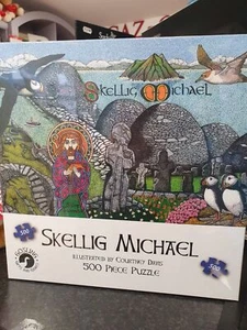 Skellig Michael Jigsaw Puzzle 500 Piece Irish Landmark Colourful Historical IRE - Picture 1 of 2