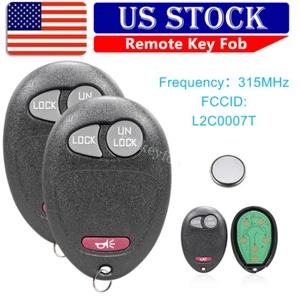 2 New Replacement Keyless Entry Remote Key Fob Transmitter Clicker Beeper Alarm - Foto 1 di 8