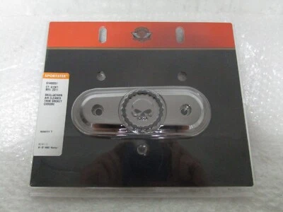 04-22 Harley Sportster Willie G Calavera y Cadena Purificador de Aire Borde CROMO AHUMADO Foto 1 de 4