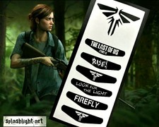 The Last Of Us Part 2 PS4 Controller Light Bar 6x Vinyl Sticker Plus Bonus Decal