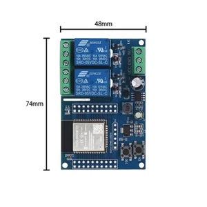 ESP32 WIFI Bluetooth 2 Kanal Relais Modul ESP32-WROOM mit 5-30V/DC. - Bild 1 von 1