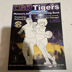 LSU tigers Women’s Basketball COLORING BOOK 2020 NEW - Picture 1 of 8