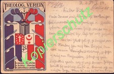 Halle / S. * Theologischer Verein * Universität * Studentika * Litho * 1914