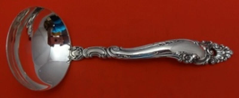 Cucharón de salsa de plata esterlina Decor by Gorham de 6 1/2" para servir reliquia cubiertos Foto 1 de 2