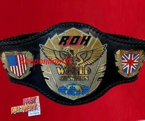 New ROH Ring of Honor Heavyweight Wrestling Championship Leather Strap Belt 2MM - Picture 1 of 2