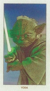 STAR WARS TOPPS 206 T206 WAVE 2 BASE TRADING CARD #2 YODA JEDI MASTER - Picture 1 of 1