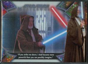2022 Topps Star Wars Masterwork Obi-Wan cita OB1-8 "Strike Me Down" 246/299 - Imagen 1 de 2