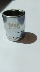 18MM Cornwell Blue Power 3/8 Drive Shallow Socket 6ptCBP212M - Picture 1 of 11