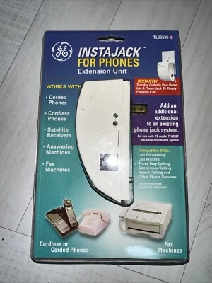 GE Instajack for PHONES Extension Unit GE TL26596 General Electric NEW Sealed - Image 1 of 4