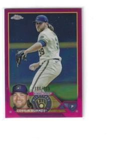 Corbin Burnes Magenta Refraktor 2023 Topps Chrom Brauer Sp 184/399 #214 - Bild 1 von 1
