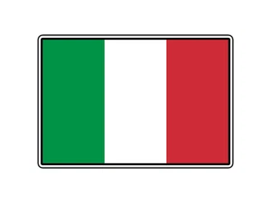 #2624 Bandera de Italia Impermeable Vinilo Adhesivo Calcomanía Troquelada - Imagen 1 de 1