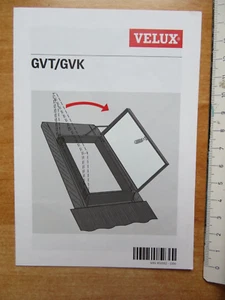 Einbauanleitung für VELUX GVT / GVK Beschreibung Einbauanleitung Dachfenster - Bild 1 von 1