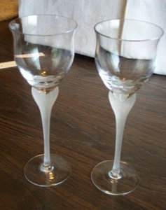 2 Spiegelau Crystal Antigone Pattern 8.25" Wine Glasses Goblets See Pics - Picture 1 of 5