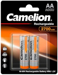 1 x Camelion AA Mignon Recharge battery 2700mAh NiMH 1.2V, HR6 2 blister pack - Picture 1 of 2