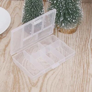 Portable Plastic 6-Compartment Storage Container Small Box Case U3B9 New - Picture 1 of 7