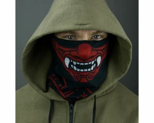 Milspec Monkey MSM - ONI Máscara Facial Equipo de Cabeza Envolvente Multi - ROJO / Todo Color - NUEVO - Imagen 1 de 12