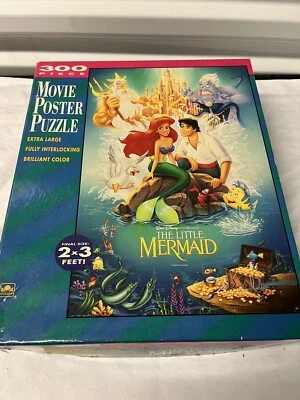 Póster de la película rompecabezas de 300 piezas The Little Mermaid Disney RECALL COVER Ariel NUEVO Foto 1 de 4