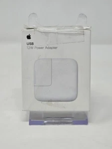 GENUINE Apple 12W USB Charging Power Adapter for iPad/iPhone ~ White(A2167) USED - Photo 1 sur 3