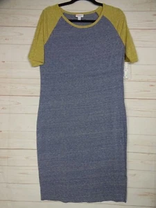 Vestido para mujer Lularoe Julia gris jaspeado talla L nuevo con etiquetas  - Imagen 1 de 2