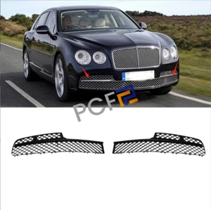 For 13-2016 Bentley Flying Spur Chrome Front Lower Mesh Grille Grill Cover Trim - Picture 1 of 5