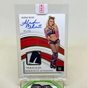 2023 Panini Immaculate WWE Memorabilia Autograph Gold MA-ABS Alexa Bliss /10 WWE - Picture 1 of 4