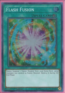 3x Yugioh HISU-EN057 Flash Fusion Súper Raro 1a Edición Casi Nuevo - Imagen 1 de 1