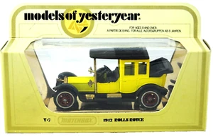 Matchbox of Yesteryear No:Y-7 ROLLS-ROYCE Car in Special Bright YELLOW Color MIB - Picture 1 of 17