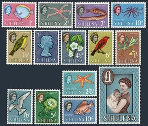 St Helena 159-172, MNH. Michel 146-159. QE II, 1961. Fish,Birds, Flowers,Andrew. - Picture 1 of 1