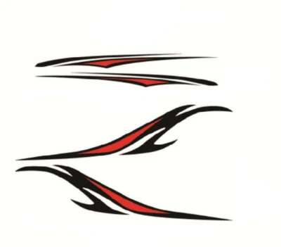 Stickers Stripes Sports Graphics Vinyl Decals Body Two Side Decor For Car Truck  - Image 1 of 4