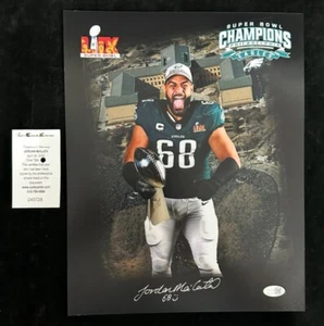 Jordan Mailata Signed Autographed 11" x 14" Photo Philadelphia Eagles JSA - Picture 1 of 1