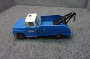 Vintage 60er Jahre Buddy L Pressed Steel Blue Wrecker Abschleppwagen - Bild 1 von 7