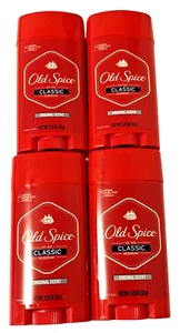 Old Spice Classic Original Scent Mens Deodorant Round Stick 3.25 oz Lot of 4 - Picture 1 of 5